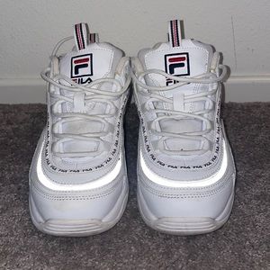 White Fila Disarray Shoes Size 8.5